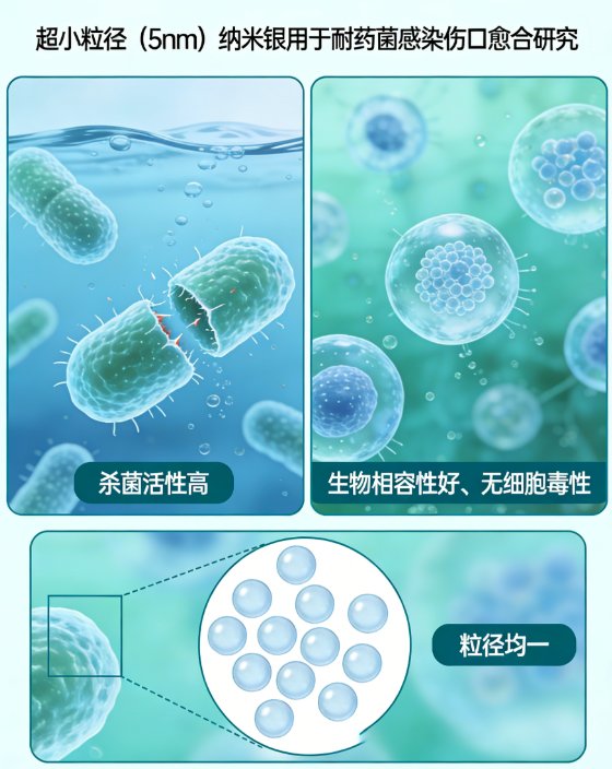 纳米银定制：5nm到80nm，一篇讲透粒径选型