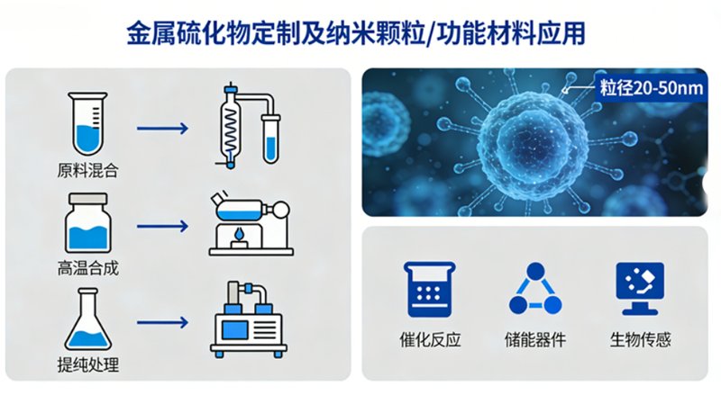 金属硫化物定制及纳米颗粒/功能材料应用
