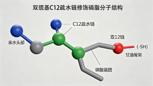 基于疏水链修饰的磷脂分子定向设计与定制合成