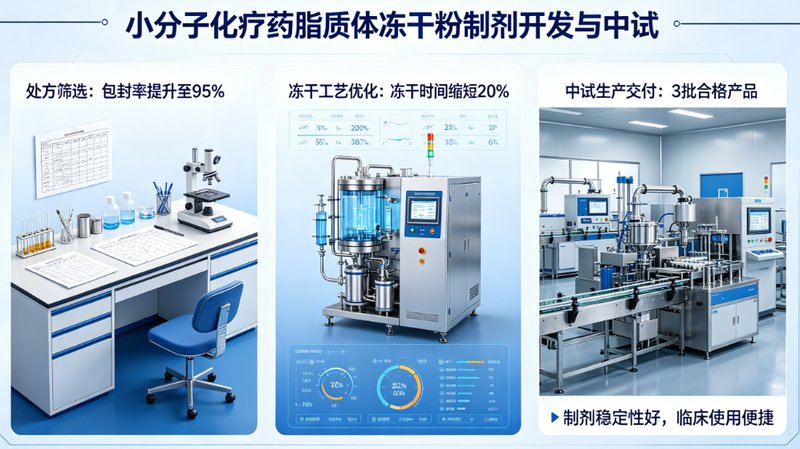 脂质体冻干粉制剂开发难?Sur-Release生物技术服务 CDMO 全流程解决方案