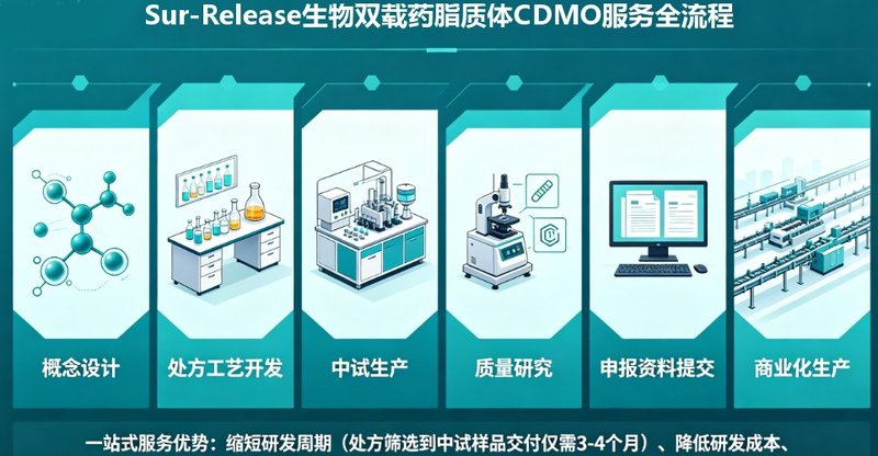双载药脂质体开发CDMO复合制剂全流程一体化服务-Sur-Release生物技术服务