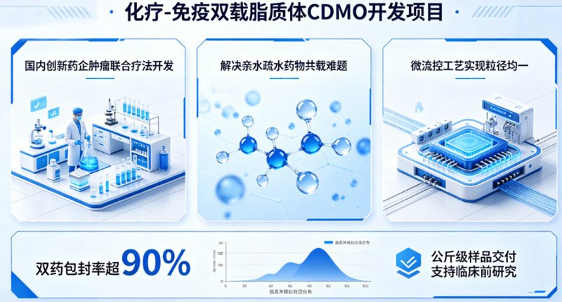 双载药脂质体开发CDMO复合制剂全流程一体化服务-Sur-Release生物技术服务