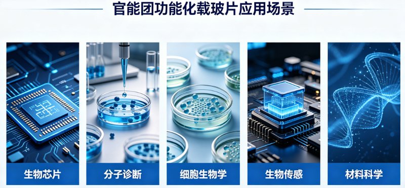 官能团功能化载玻片定制合成服务 —— 赋能生物表面研究与芯片开发
