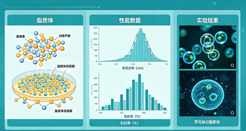 姜黄素/白藜芦醇脂质体载药包封与定制开发服务