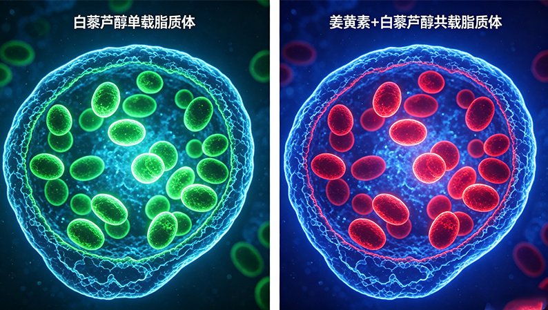 姜黄素/白藜芦醇脂质体载药包封与定制开发服务