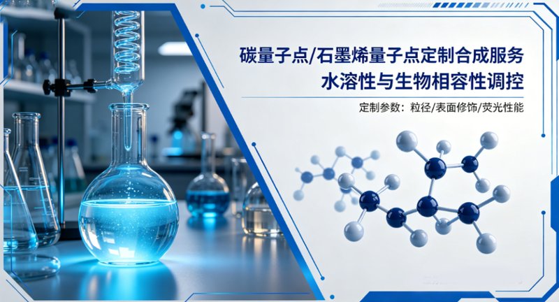 碳量子点/石墨烯量子点定制合成服务（水溶性与生物相容性调控）