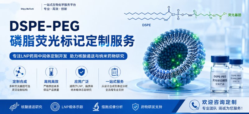 DSPE-PEG磷脂荧光标记定制服务（LNP药用中间体）