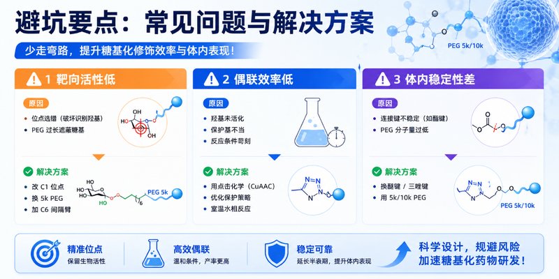 PEG-单糖定制:修饰位点与连接臂怎么选?|Sur-Release生物技术服务