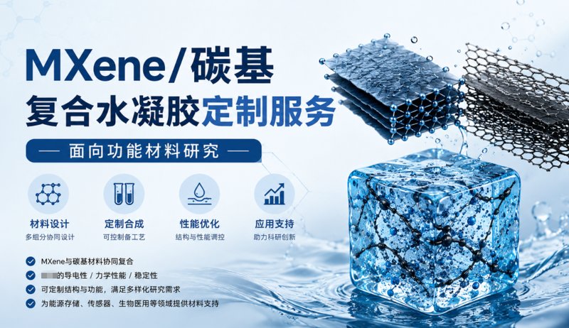 MXene/碳基复合水凝胶定制服务 | Sur-Release生物技术服务
