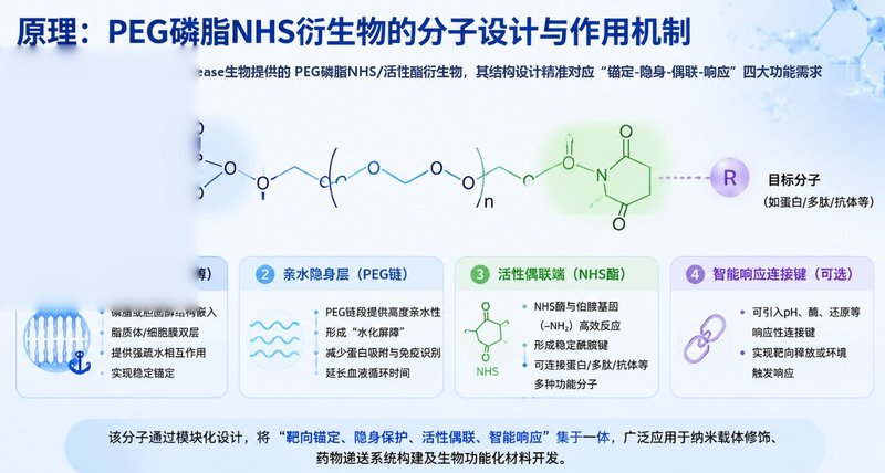 PEG磷脂NHS活性酯定制服务|纳米载体修饰与偶联解决方案