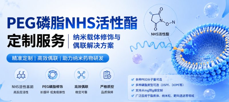 PEG磷脂NHS活性酯定制服务|纳米载体修饰与偶联解决方案