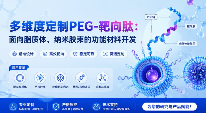 PEG-靶向肽多维定制服务|面向脂质体与纳米递送体系构建