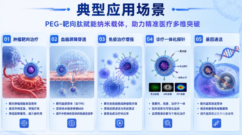 PEG-靶向肽多维定制服务|面向脂质体与纳米递送体系构建