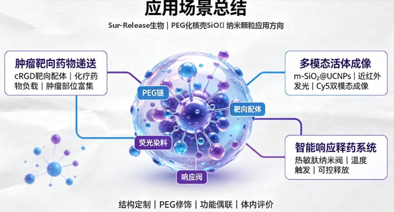 核壳SiO₂纳米颗粒定制设计——Sur-Release生物技术服务