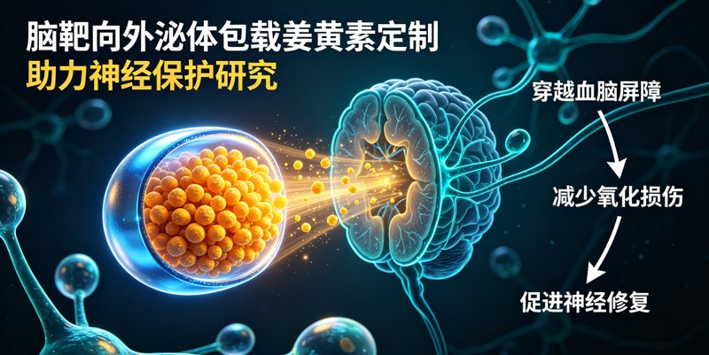 脑靶向工程化外泌体负载姜黄素定制｜推动神经保护机制研究