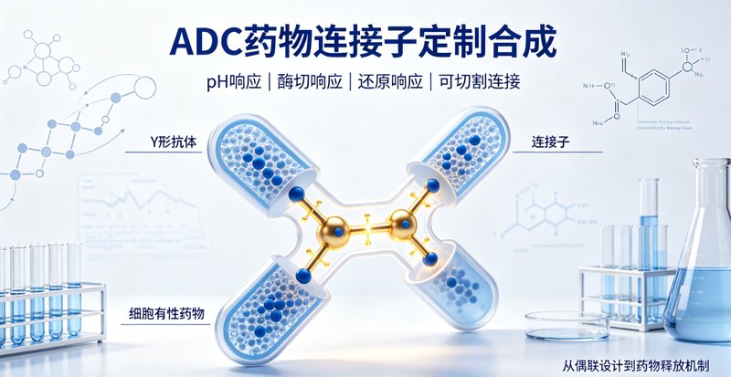 ADC药物连接子（Linker）定制合成｜多类型响应机制助力抗体偶联药物开发
