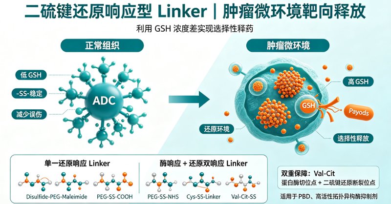 ADC药物连接子（Linker）定制合成｜多类型响应机制助力抗体偶联药物开发