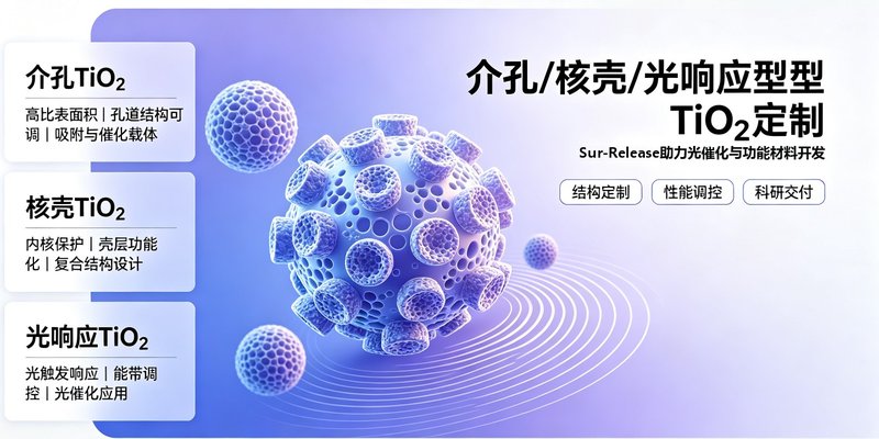 介孔/核壳TiO₂纳米结构定制｜满足光催化与功能材料研发需求