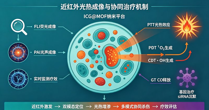 ICG@MOF纳米平台定制开发|近红外光热成像诊疗解决方案