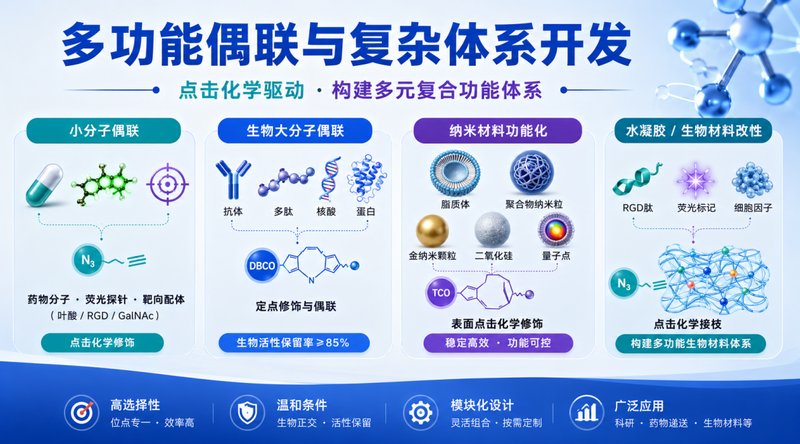 DBCO/TCO/N₃功能化分子设计与定制合成