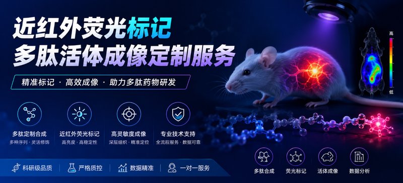 近红外荧光标记多肽定制｜活体成像解决方案