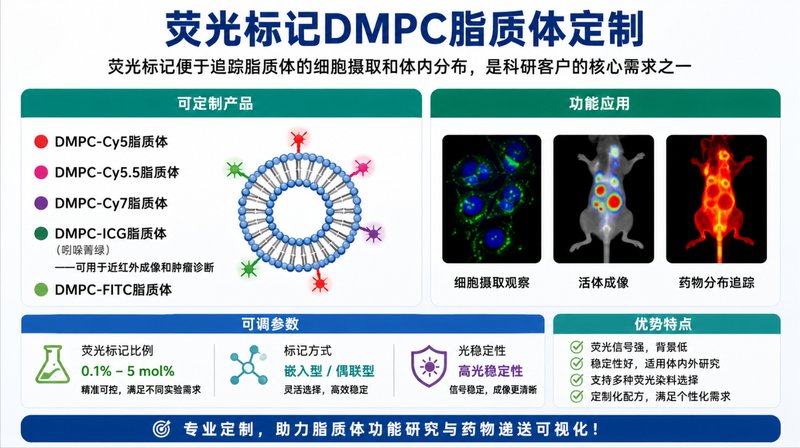 DMPC磷脂脂质体定制|空白、载药、靶向及荧光脂质体开发