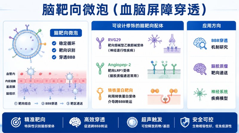 靶向载药超声微泡定制｜打造成像辅助精准递送体系