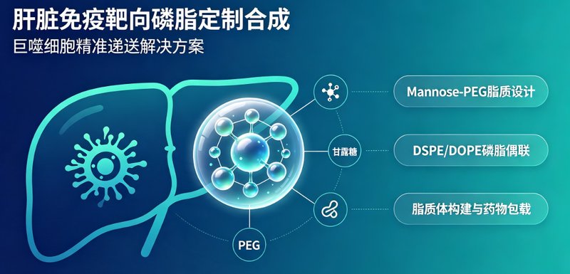 Mannose-PEG靶向磷脂定制｜构建肝脏巨噬细胞精准递送系统