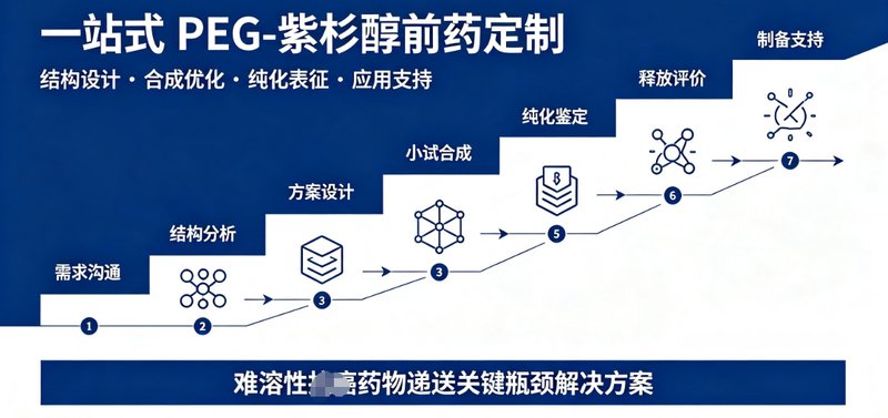紫杉醇PEG化前药定制开发｜助力难溶性药物递送性能优化