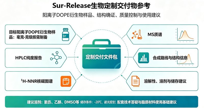 阳离子化DOPE脂质功能改性定制,核酸载体与递送系统开发