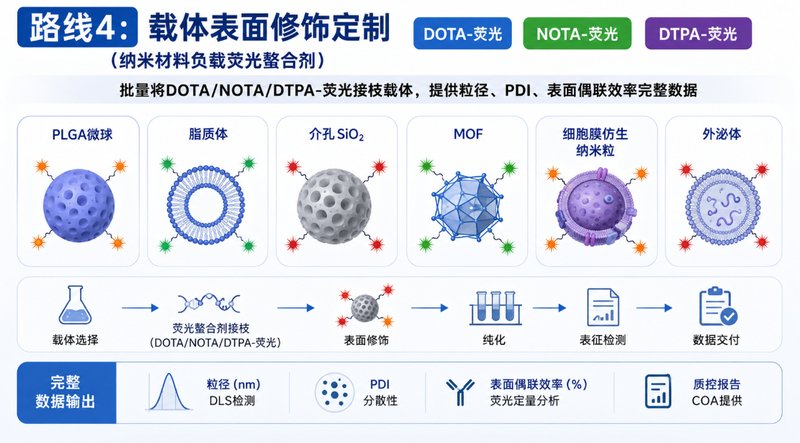 荧光标记DOTA/NOTA/DTPA螯合剂定制开发