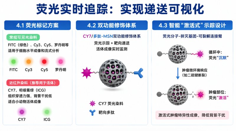 介孔硅MSN载药-靶向修饰-荧光成像三功能纳米体系定制