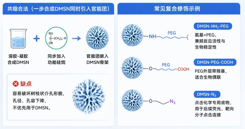 树枝状介孔硅DMSN靶向修饰/荧光标记一体化定制