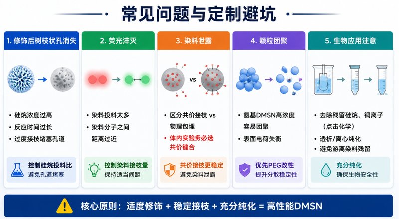 树枝状介孔硅DMSN靶向修饰/荧光标记一体化定制