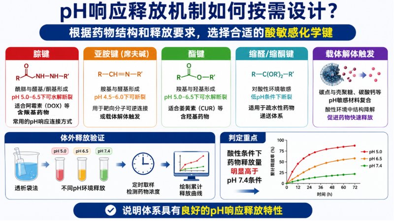 碳量子点载药荧光示踪与pH响应定制