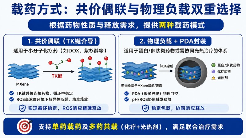 刺激响应型MXene载药递送体系定制