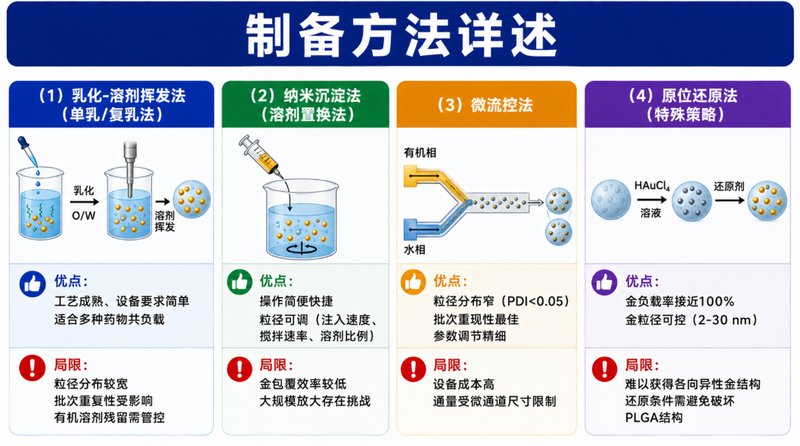 纳米金-PLGA复合纳米粒的定制化制备