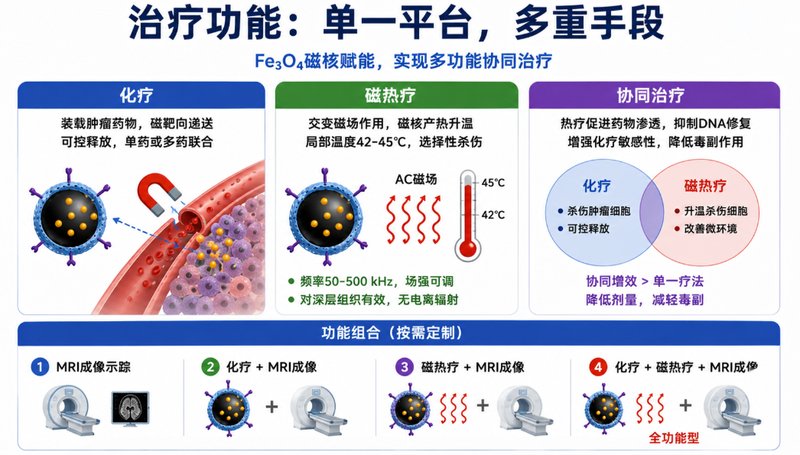 磁共振成像-药物递送双功能Fe₃O₄纳米粒定制