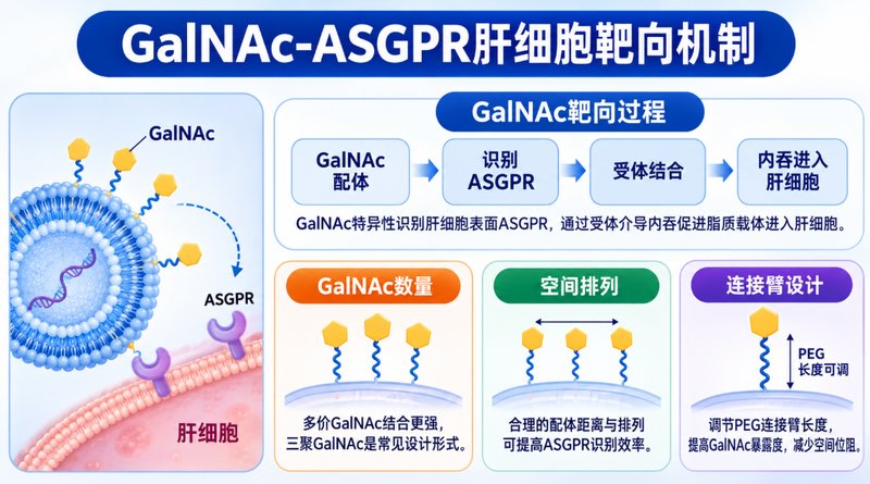 GalNAc磷脂如何实现肝靶向?ASGPR识别材料定制