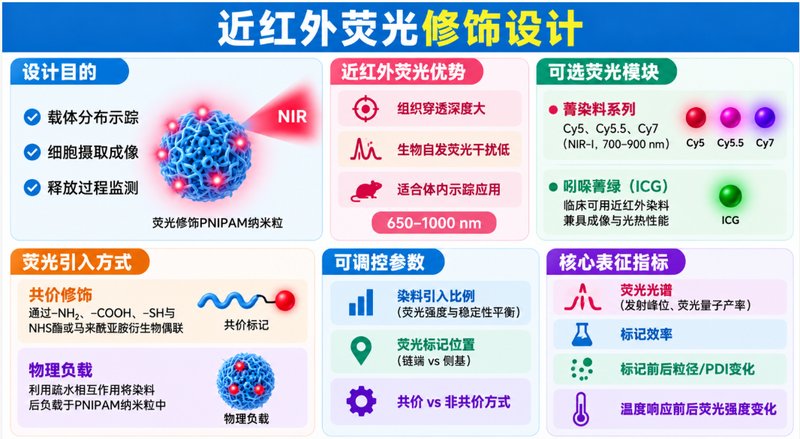 近红外荧光示踪型PNIPAM-PTX纳米载体定制