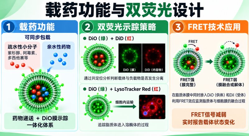DiO绿色荧光脂质体定制:让细胞摄取过程“看得见”