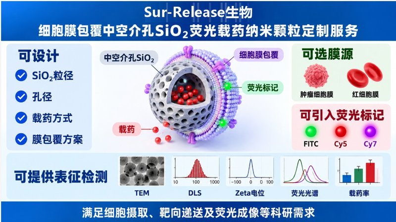 细胞膜包覆HMSN怎么定制？荧光示踪、载药与仿生包覆一次讲清
