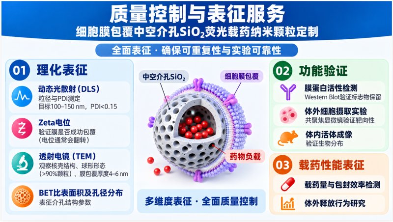细胞膜包覆HMSN怎么定制？荧光示踪、载药与仿生包覆一次讲清