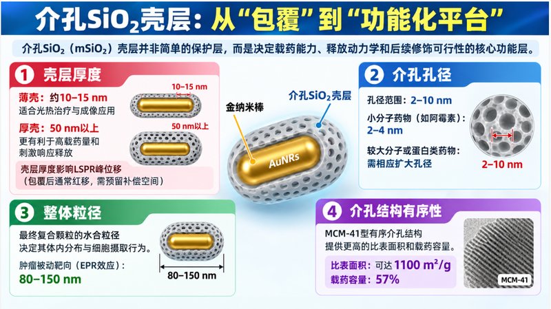 荧光标记AuNRs@mSiO₂复合纳米颗粒定制