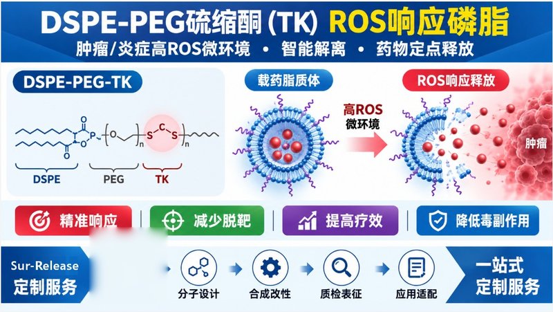 ROS触发型DSPE-PEG-TK磷脂|Sur-Release生物技术服务