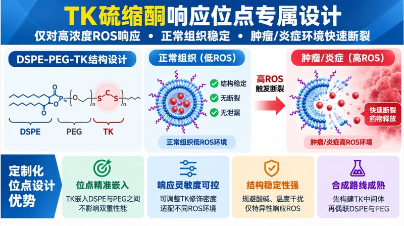 ROS触发型DSPE-PEG-TK磷脂|Sur-Release生物技术服务