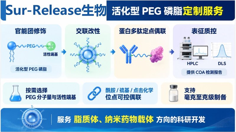 活化型PEG磷脂定制｜NHS/MAL/COOH等端基可选