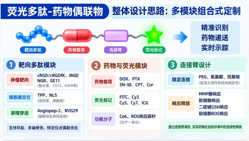 荧光多肽-药物偶联物定制开发,支持Cy5/Cy7/FITC标记