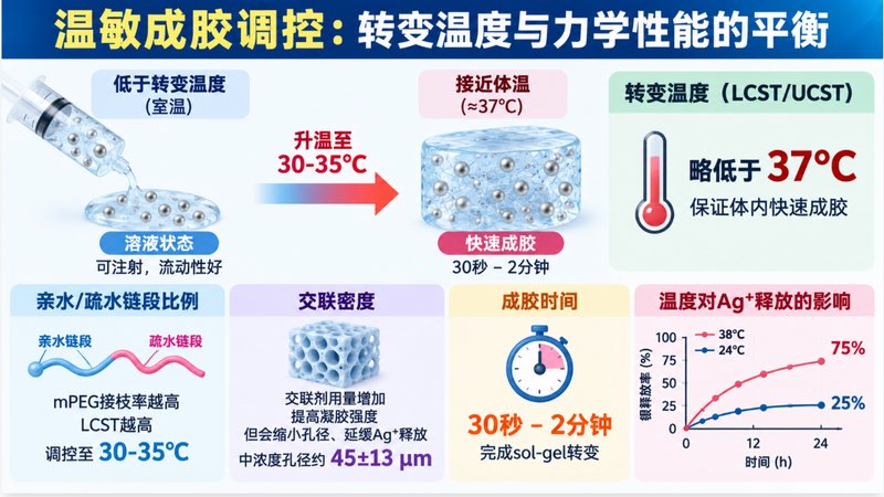 AgNPs温敏水凝胶怎么做?成胶与缓释参数均可定制