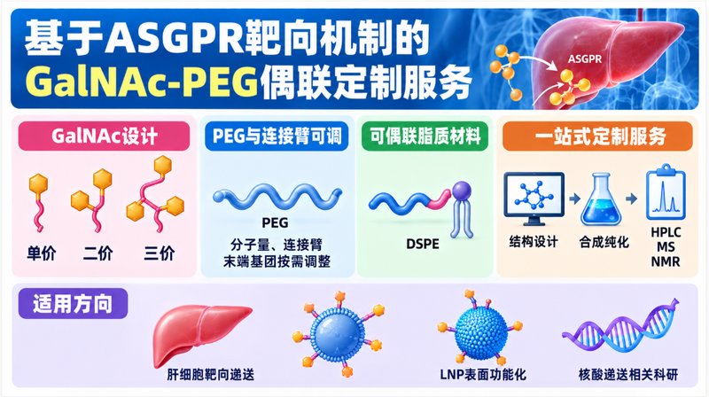 基于GalNAc-ASGPR识别的PEG偶联物定制